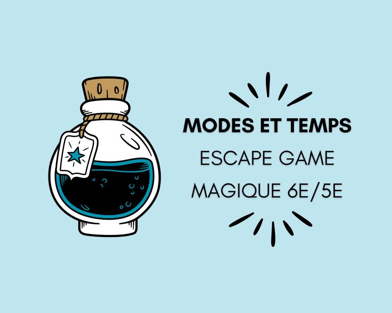 Conjugaison Ensorcelée : Plongez dans mon Escape Game Magique !