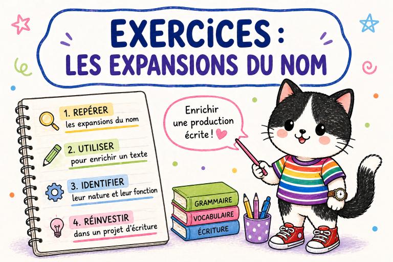 Les expansions du nom : des exercices progressifs pour enrichir l’écriture